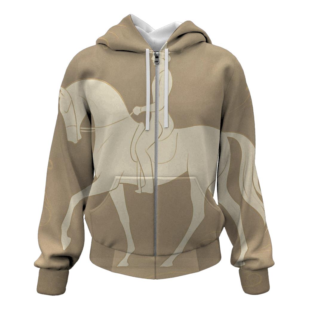 Equestrian Dressage Silhouette lightweight hoodies