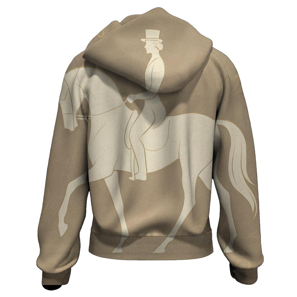 Equestrian Dressage Silhouette lightweight hoodies