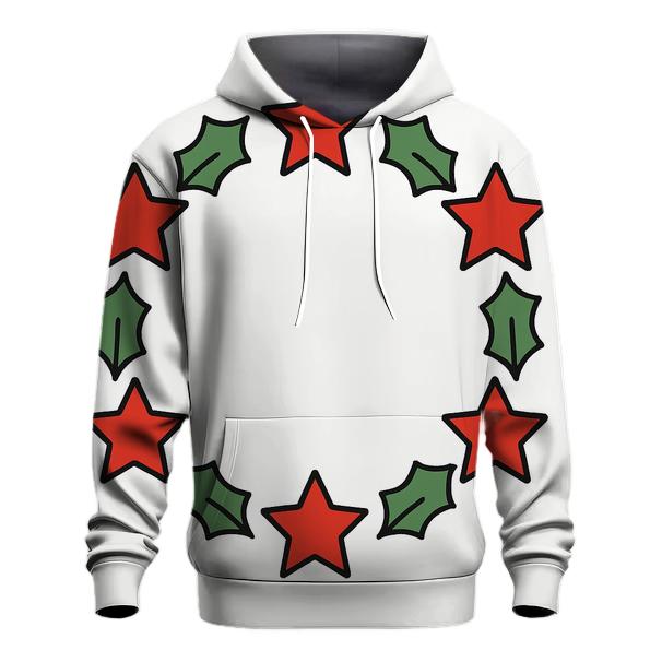 Starry Holly Wreath Harmony graphic hoodies