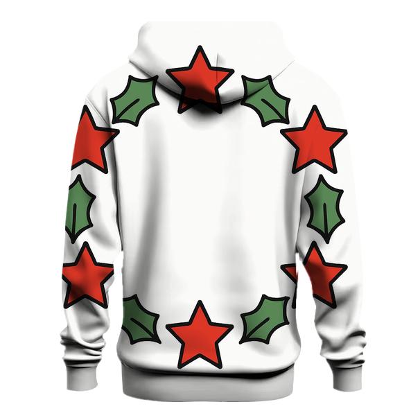 Starry Holly Wreath Harmony graphic hoodies