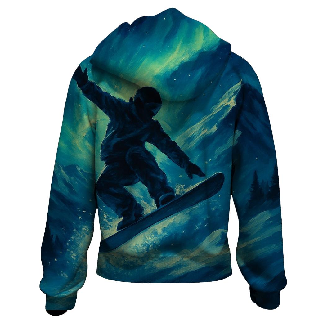 Snowboard Freestyle Aurora printed hoodies