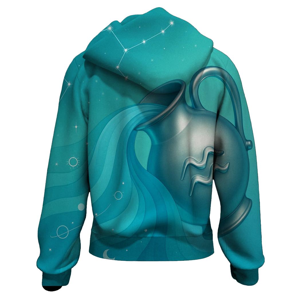 Aquarius Water Bearer Orbital Waves hoodie trends