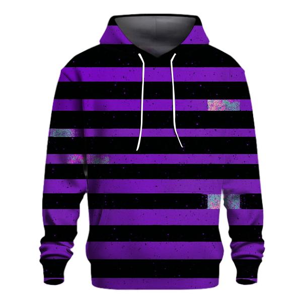 VHS Static Stripes printed hoodies