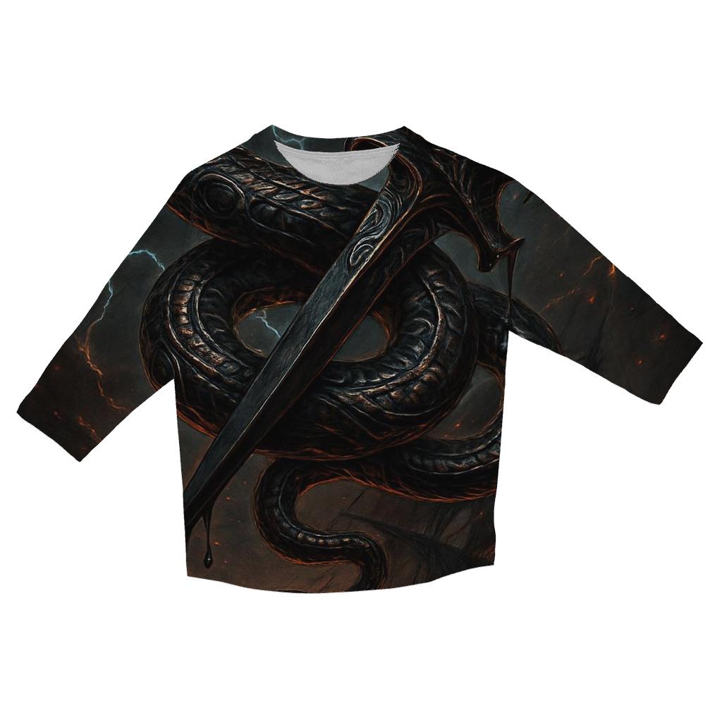 Serpent Dagger Of The Funeral Fleet cotton quarter sleeve shirts
