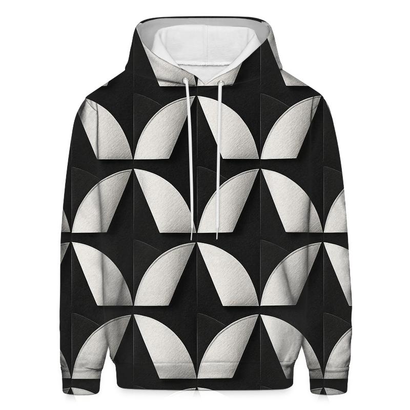 Filter Grid Geometry printed hoodies
