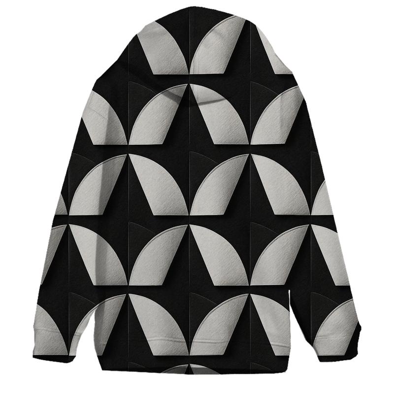 Filter Grid Geometry printed hoodies