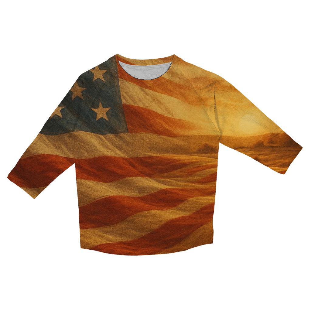Harvest Stars Panorama casual three quarter sleeve shirts