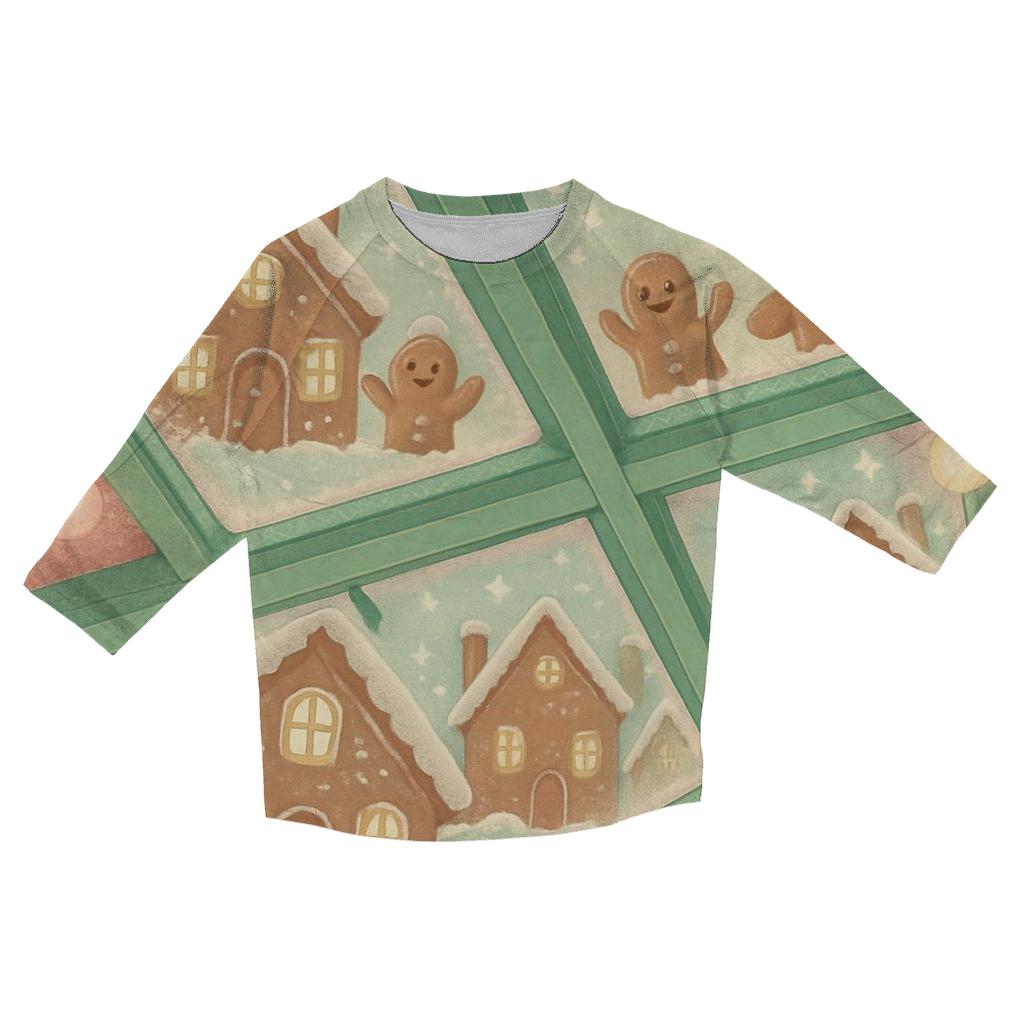 Gingerbread Skylight Fair trendy 3/4 sleeve tops
