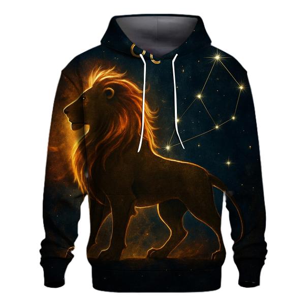 Stellar Leo Solar Flare Portrait zip-up hoodies
