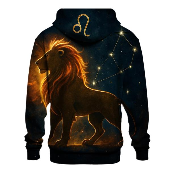 Stellar Leo Solar Flare Portrait zip-up hoodies
