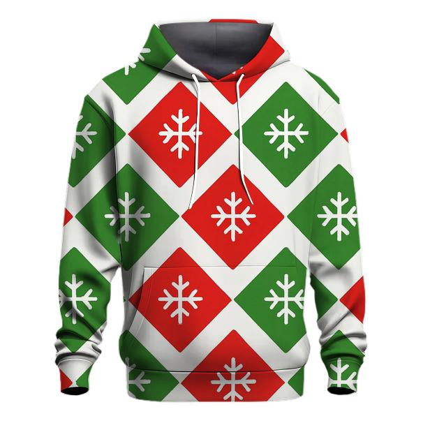 Diamond Snowflake Grid hoodie designs