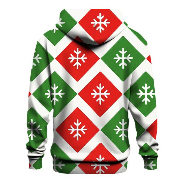 Diamond Snowflake Grid hoodie designs