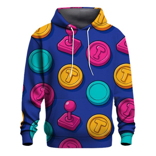 Arcade Token Pattern hoodie styles