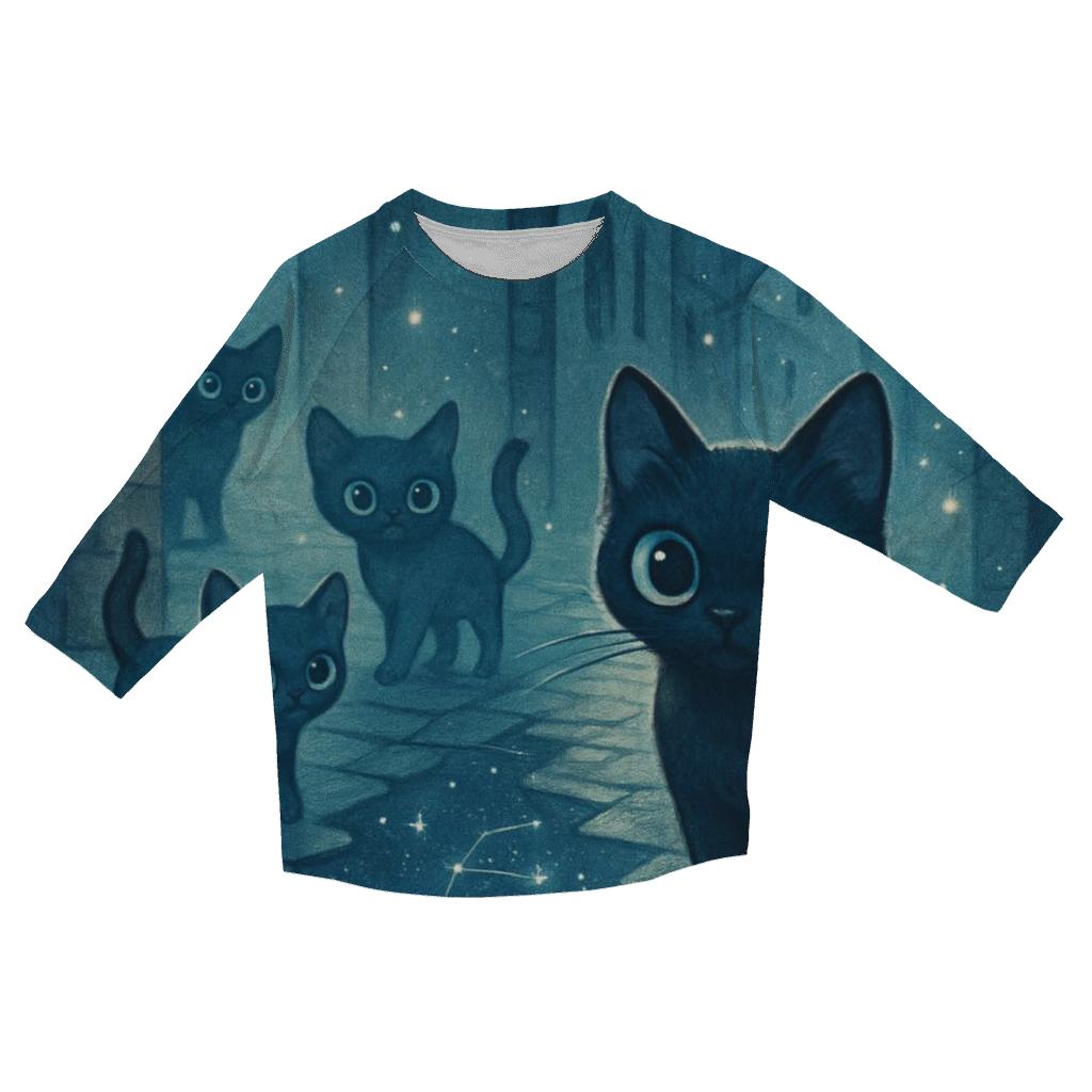 Constellation Alley Paws fashion 3/4 sleeve shirts