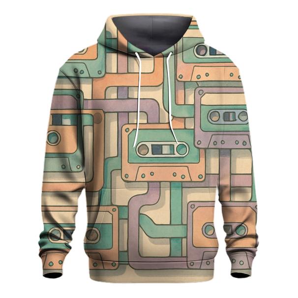 Cassette Maze Retro printed hoodies
