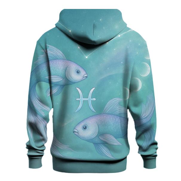 Ethereal Pisces Dual Dream Scene pullover hoodies