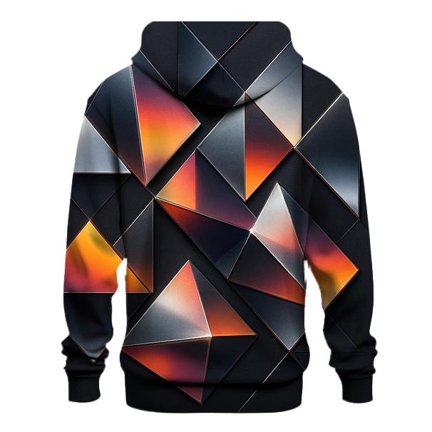 Chrome Mirage Triangles zip-up hoodies
