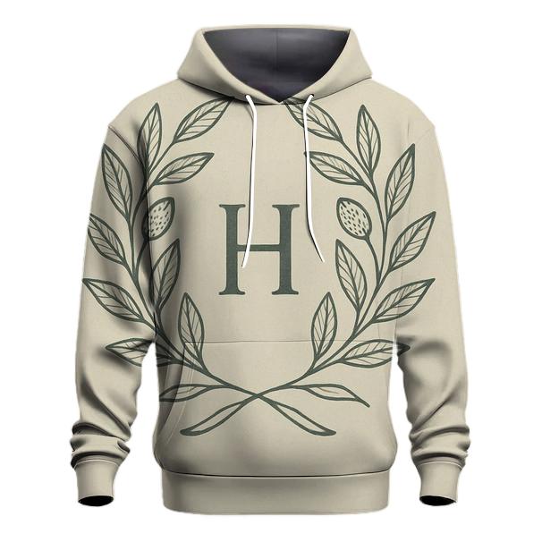 Botanical Linework Emblem hoodie designs