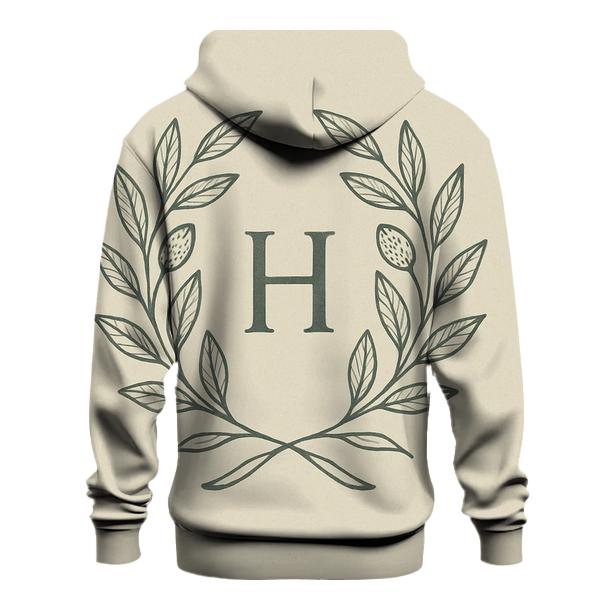 Botanical Linework Emblem hoodie designs