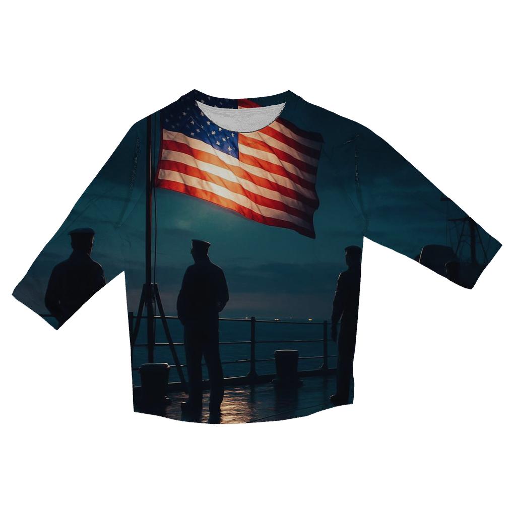 Stars And Steel Horizon designer 3/4 sleeve blouses