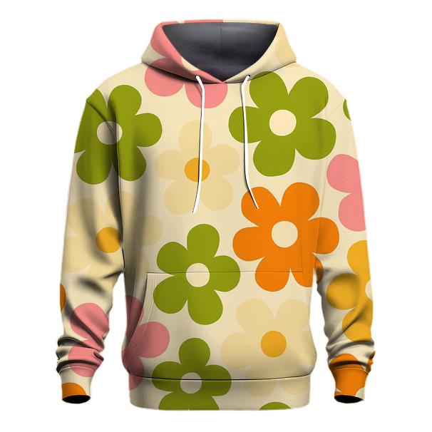 Funky Flower Power graphic hoodies