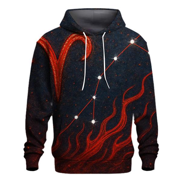 Aries Constellation Fire Sigil custom hoodies