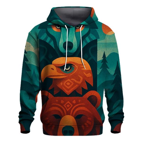Chromatic Animal Totem heavyweight hoodies