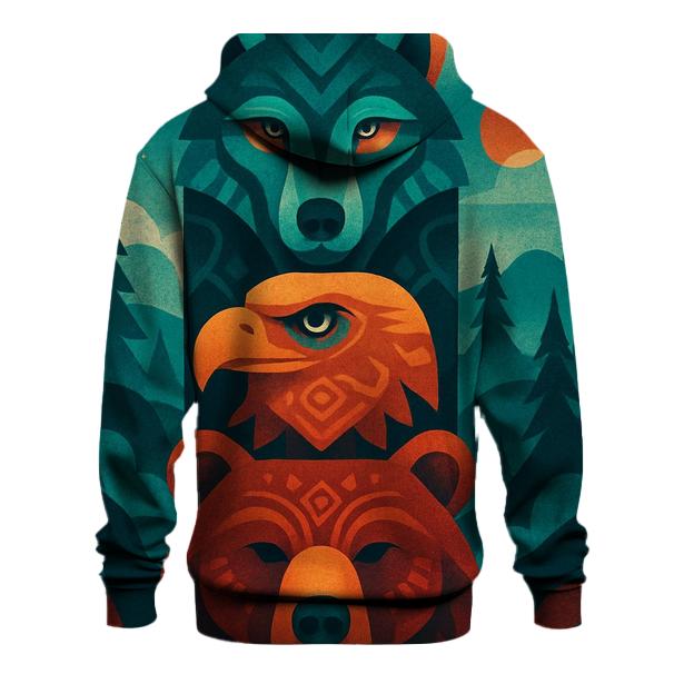 Chromatic Animal Totem heavyweight hoodies