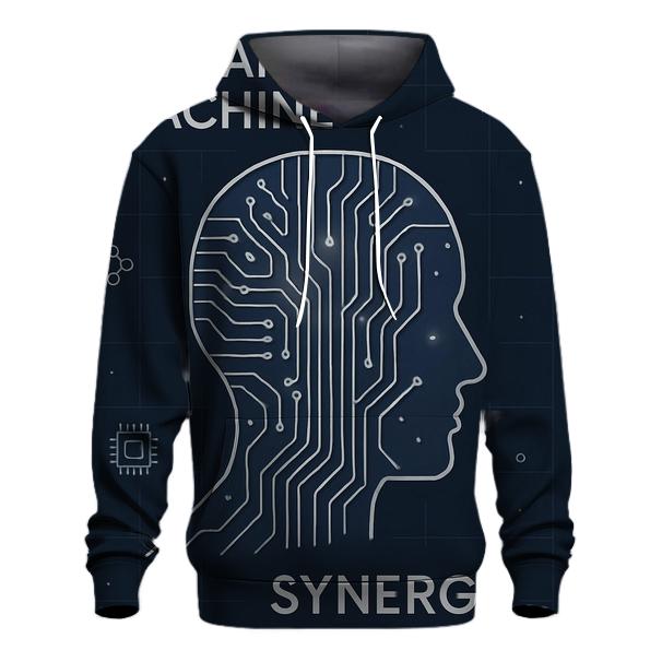Minimal Tech Circuit Poster hoodies fashion