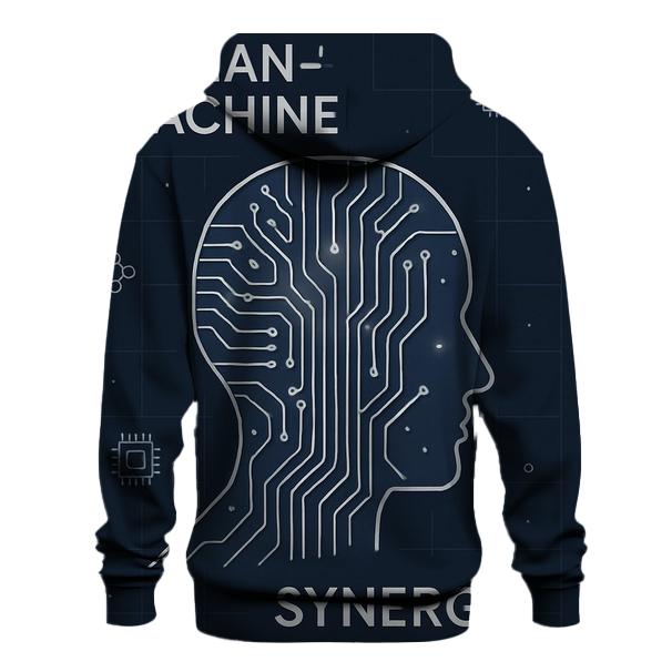 Minimal Tech Circuit Poster hoodies fashion