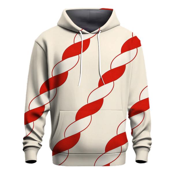 Geometric Candy Cane Twist zip-up hoodies