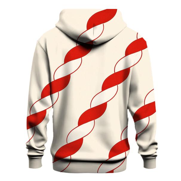 Geometric Candy Cane Twist zip-up hoodies