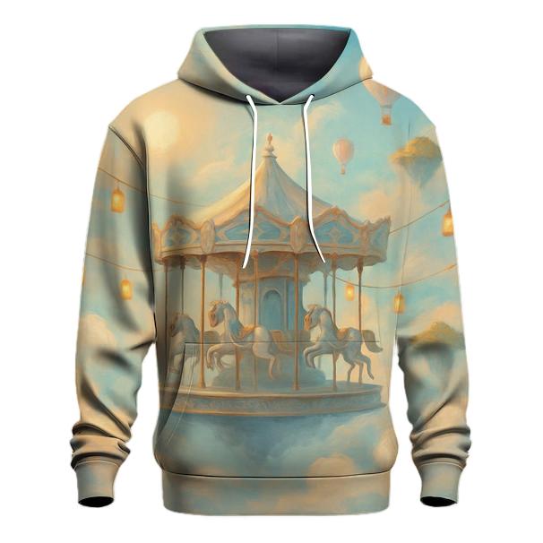 Surreal Carousel Of Clouds zip-up hoodies