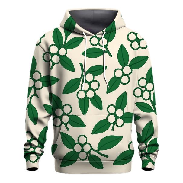Abstract Mistletoe Geometry lightweight hoodies