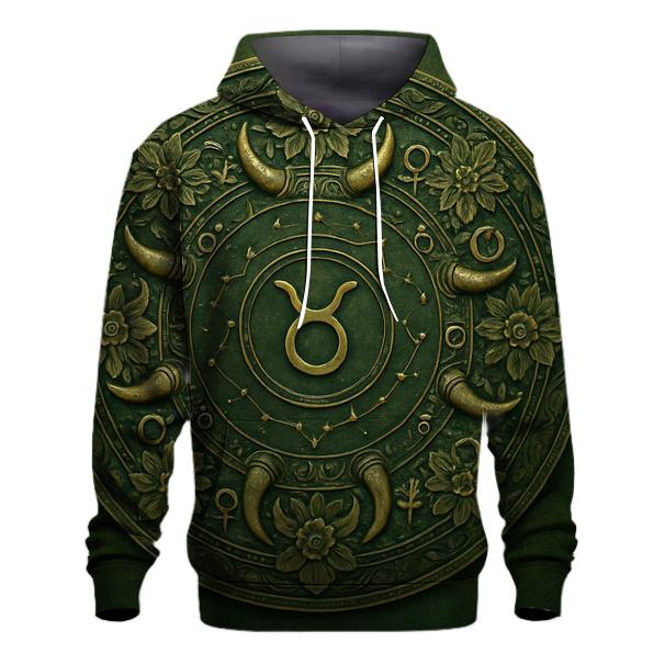 Taurus Bull Celestial Mandala pullover hoodies