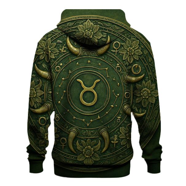 Taurus Bull Celestial Mandala pullover hoodies