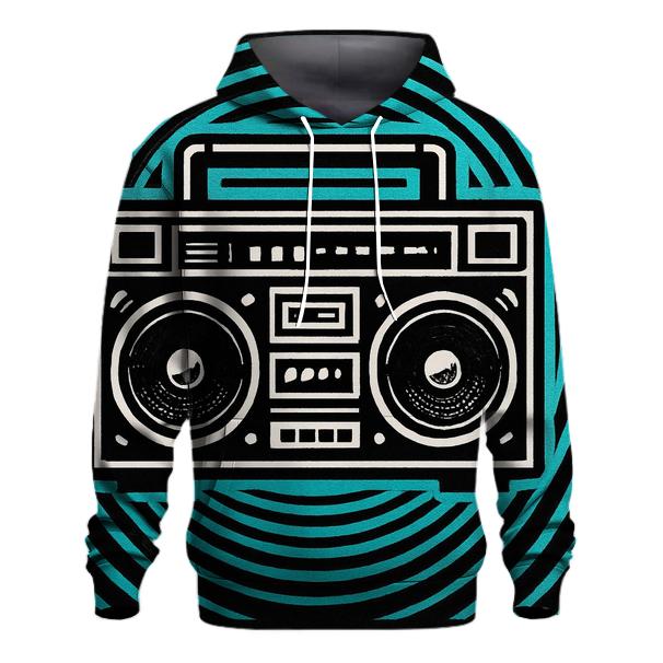 Boombox Echo Outline heavyweight hoodies