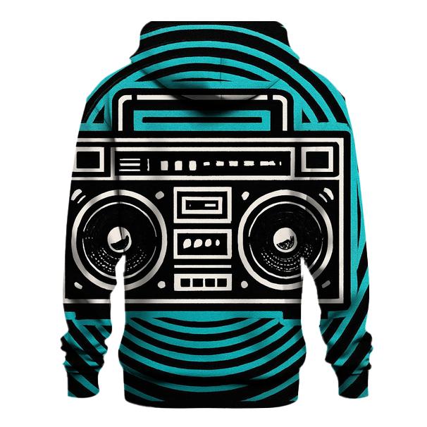 Boombox Echo Outline heavyweight hoodies