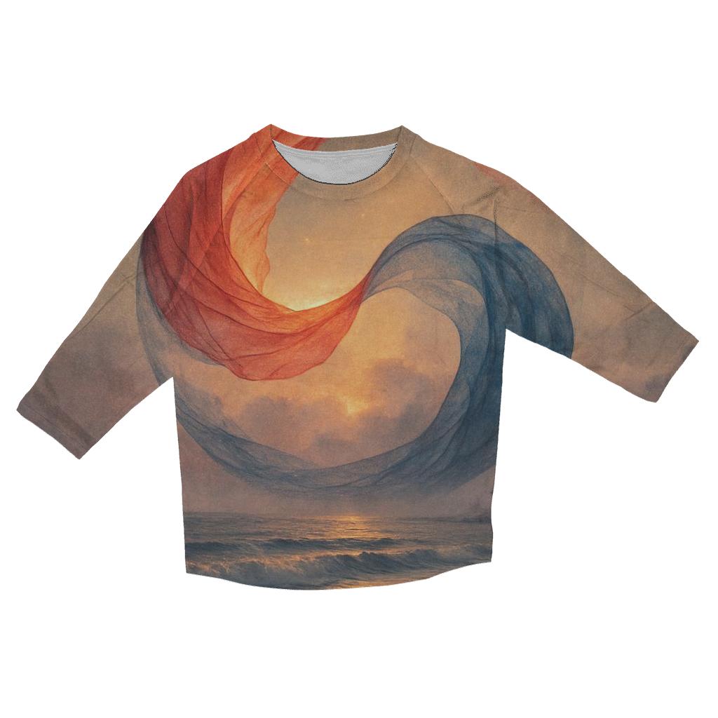 Taeguk Glow printed three quarter sleeve shirts