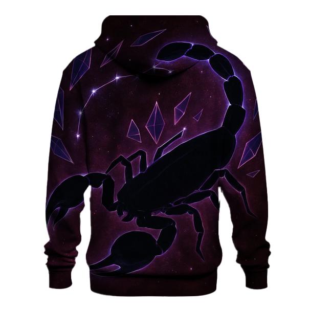 Scorpio Galactic Scorpion Sigil printed hoodies