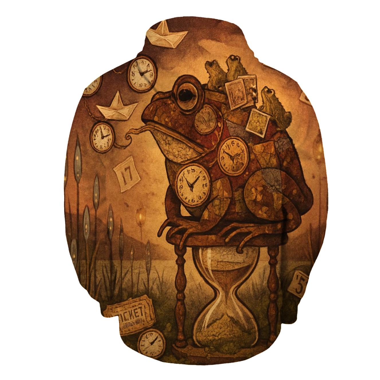 Patchwork Time Toad designer hoodies