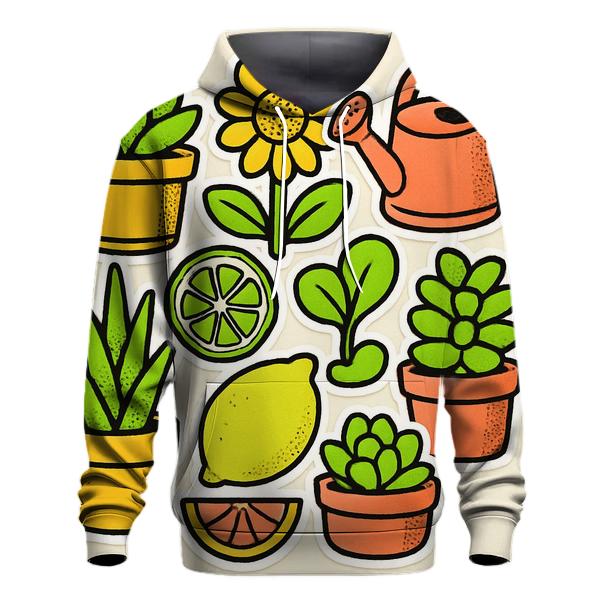Pop Botanical Sticker Sheet printed hoodies
