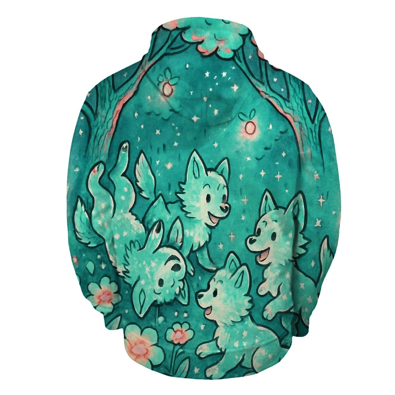 Celestial Pup Garden hoodie trends