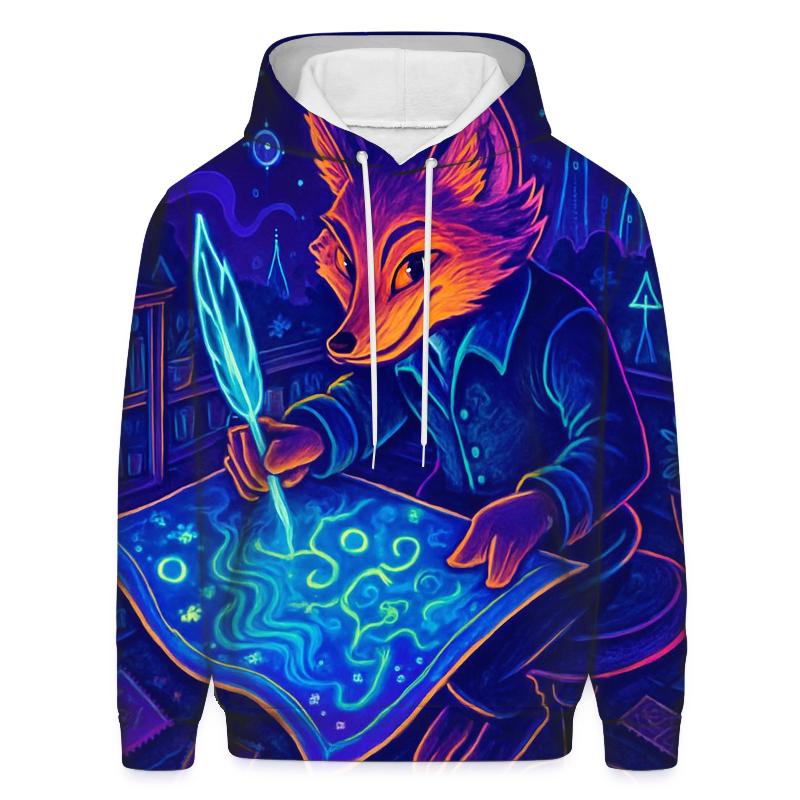 Neon Fox Cartographer designer hoodies