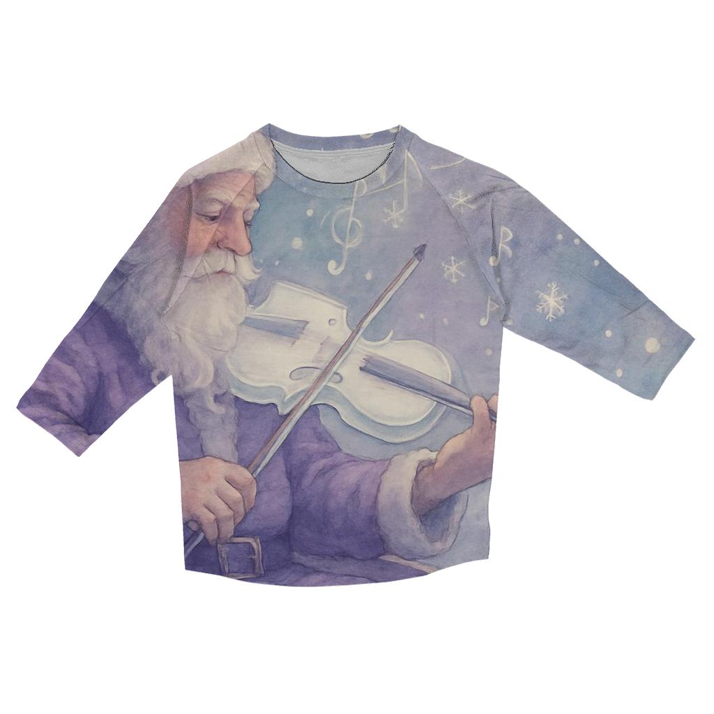 Starlit Sleigh Serenade fashion 3/4 sleeve shirts