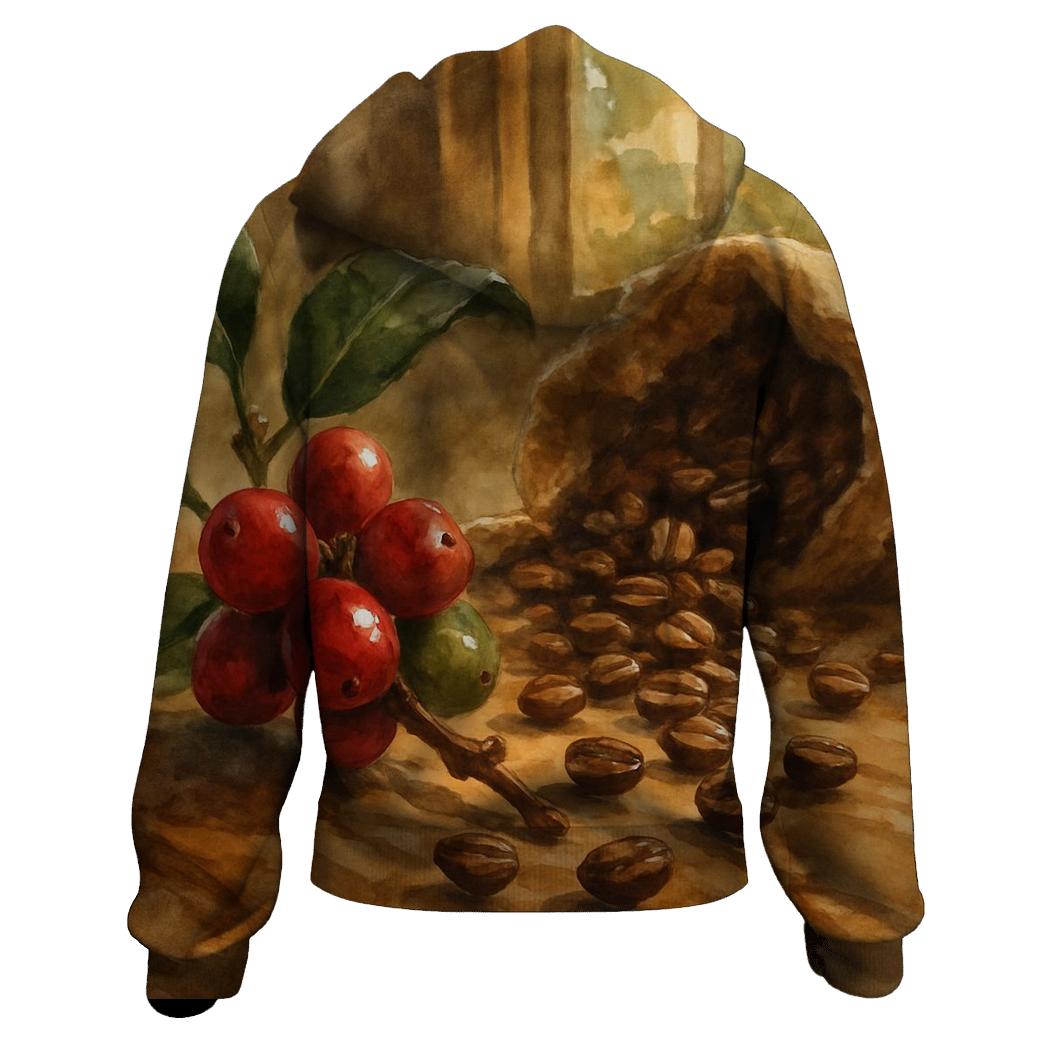 Cherry Branch Still Life zip-up hoodies