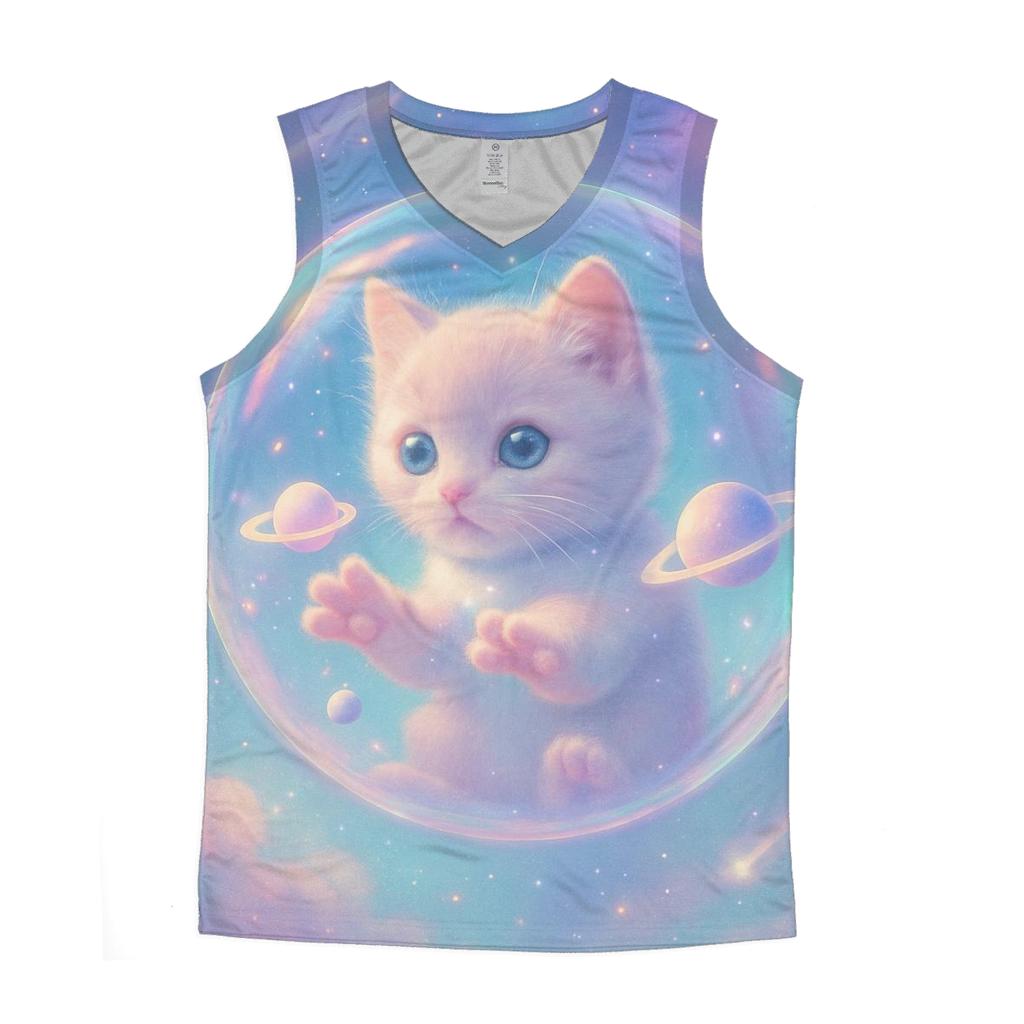 Galactic Dreamer Kitten casual summer tank tops