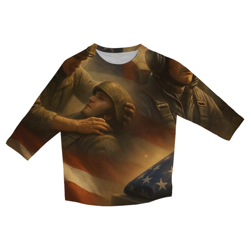 Echoes Of Freedom Patch custom 3/4 sleeve shirts
