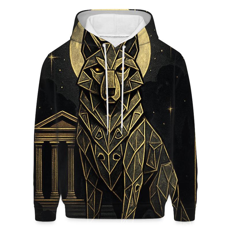 Geometric Lunar Guardian pullover hoodies