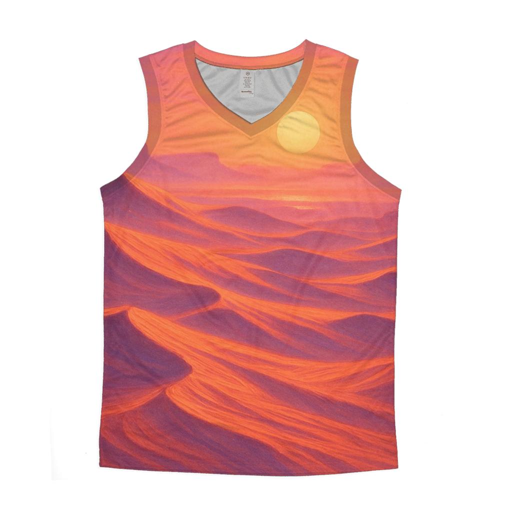 Coral Dune Horizon cotton sleeveless tops